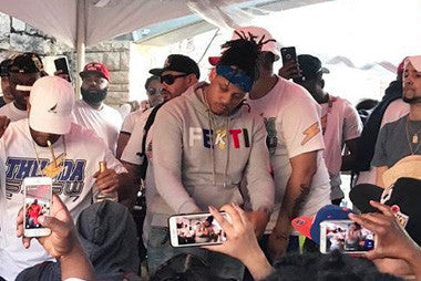 Boogz Boogetz rocking Fetti Hoodie at SXSW