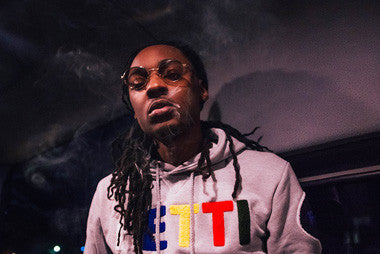 Hoodrich Keem rocking Fetti Hoodie