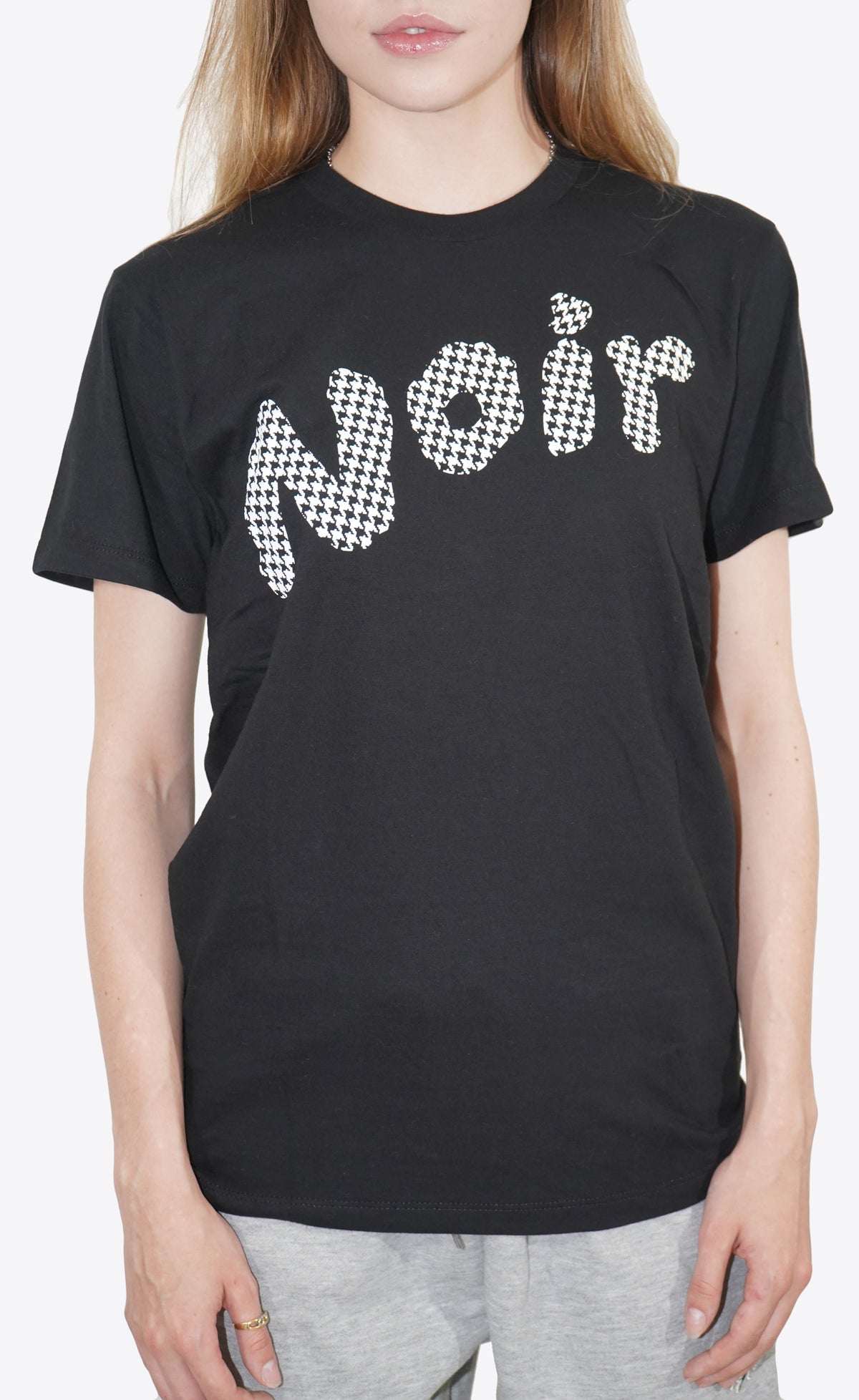 Noir Houndstooth T-Shirt