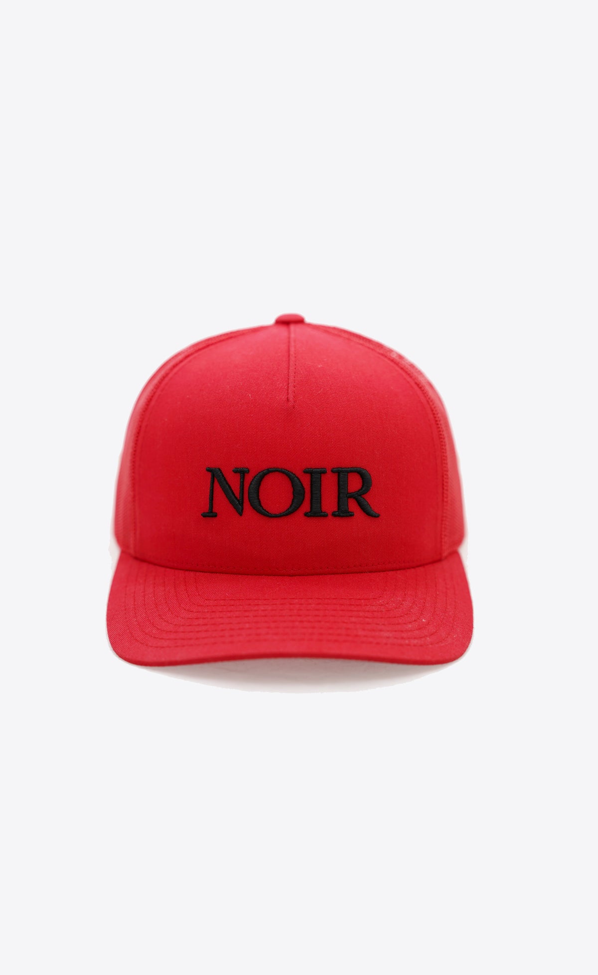 Noir Trucker Hat Red
