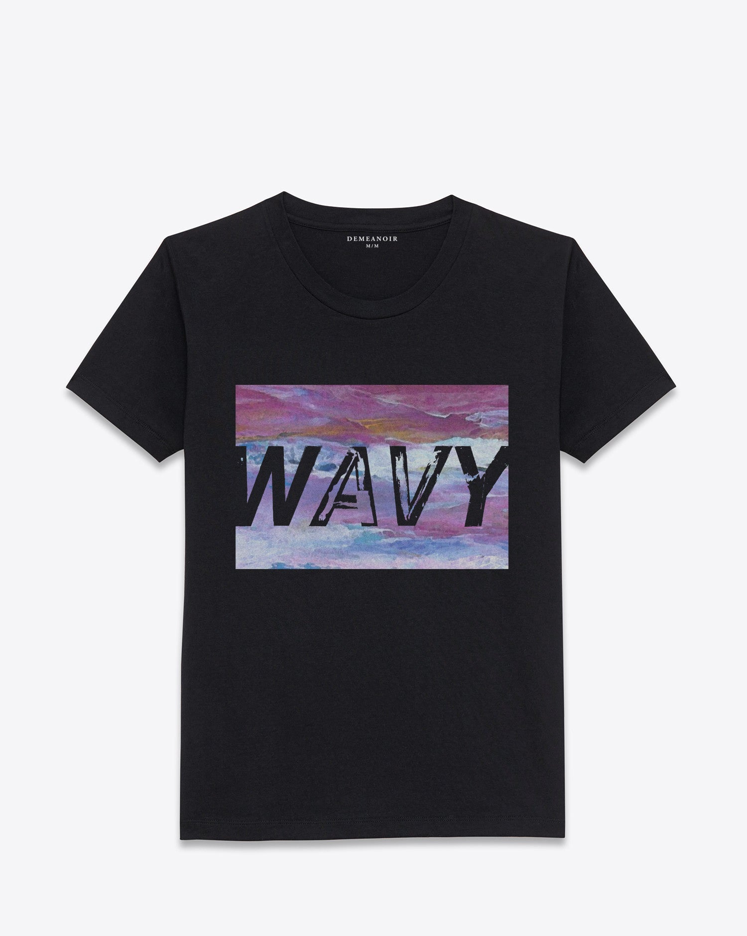 Wavy T-Shirt Black - DEMEANOIR - 1