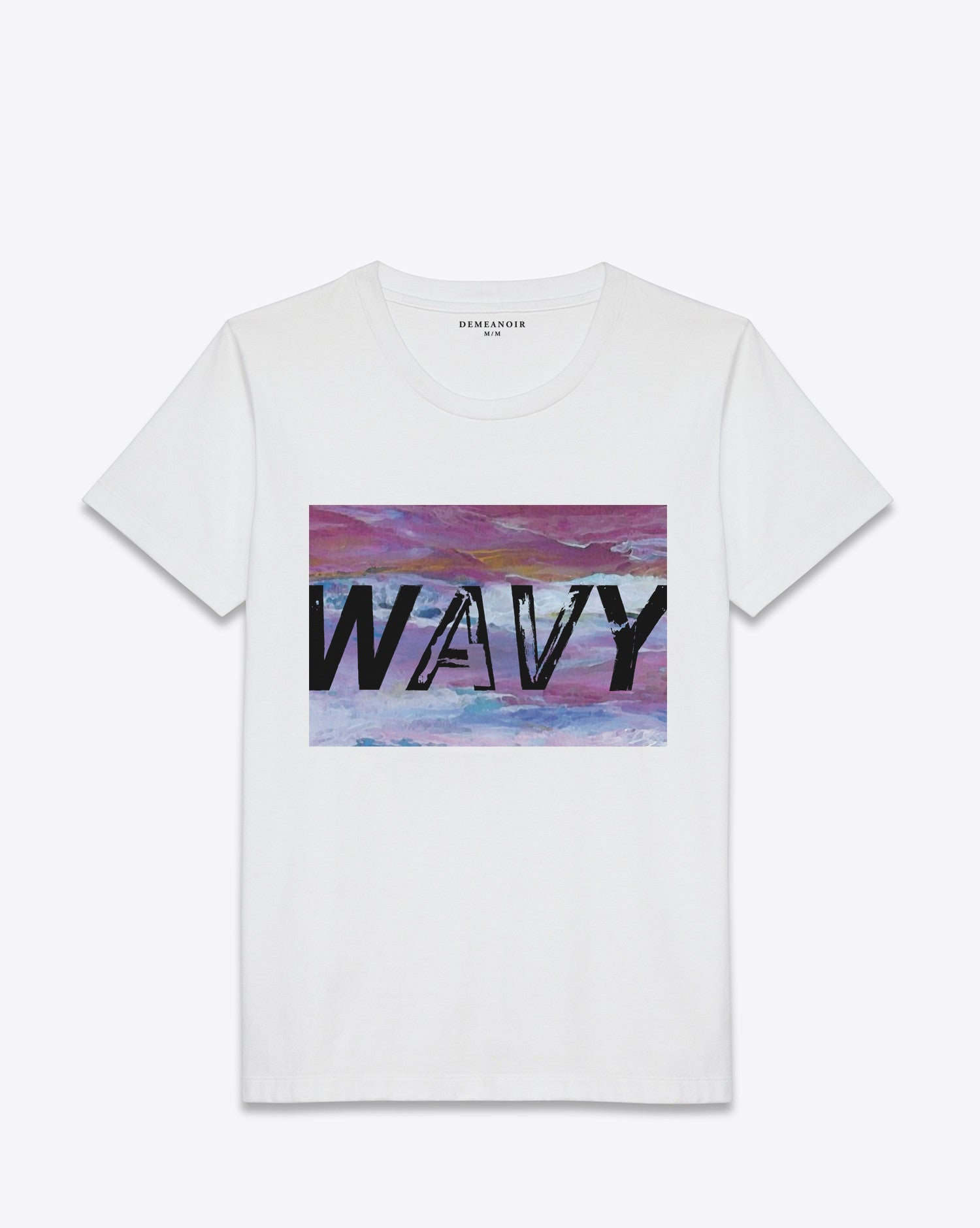 Wavy T-Shirt White - DEMEANOIR - 1